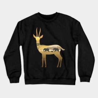 Gazelle Landscape Crewneck Sweatshirt